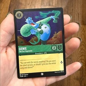 Disney Lorcana Genie - the ever impressive Foil 77/204